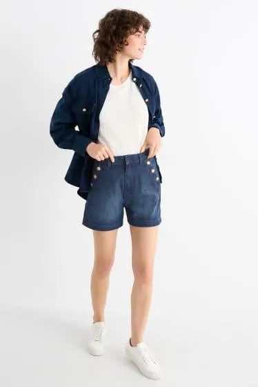Denim shorts - high waist