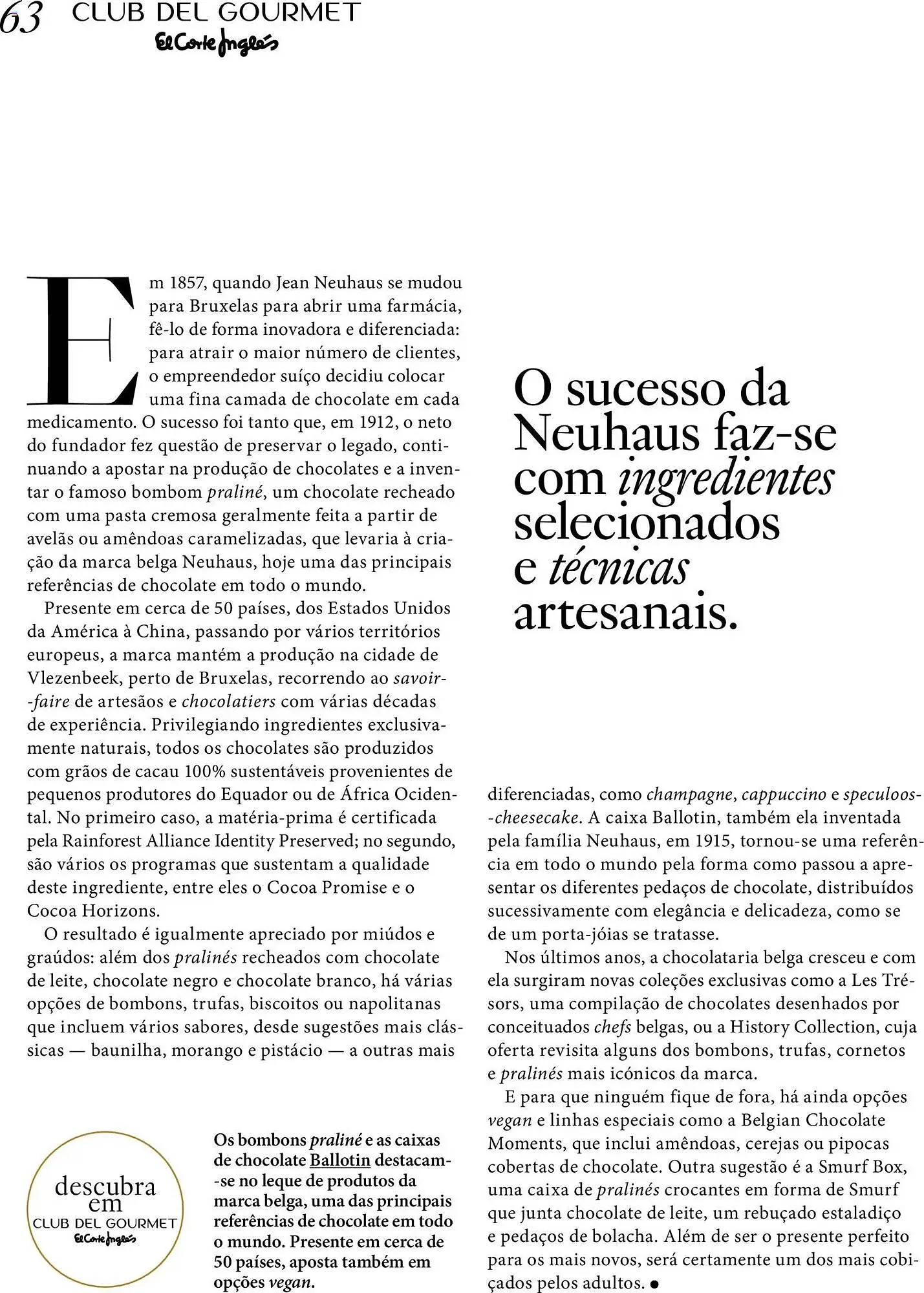 Folheto Folheto El Corte Inglés de 26 de novembro até 1 de março 2026 - Pagina 63