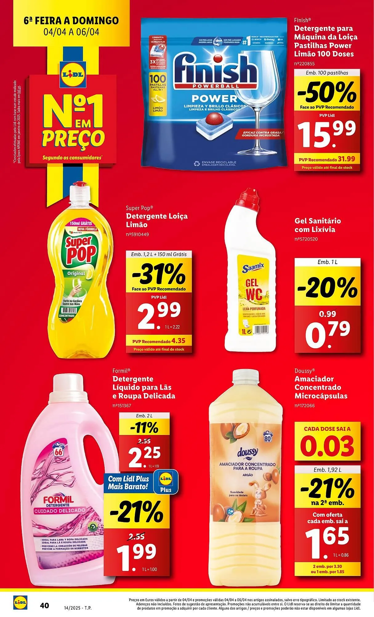 Folheto Folheto Lidl de 31 de março até 6 de abril 2025 - Pagina 40