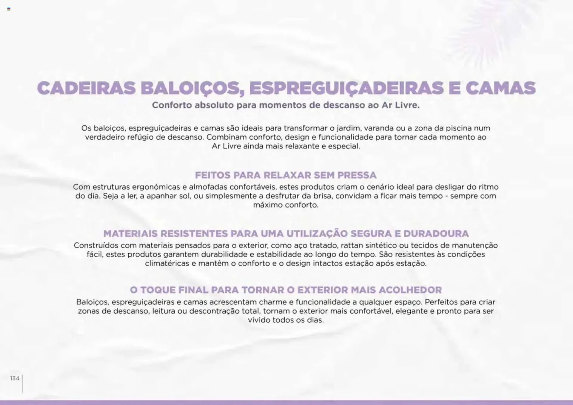 Folheto Catálogo Espaço Casa de 7 de março até 29 de agosto 2026 - Pagina 134