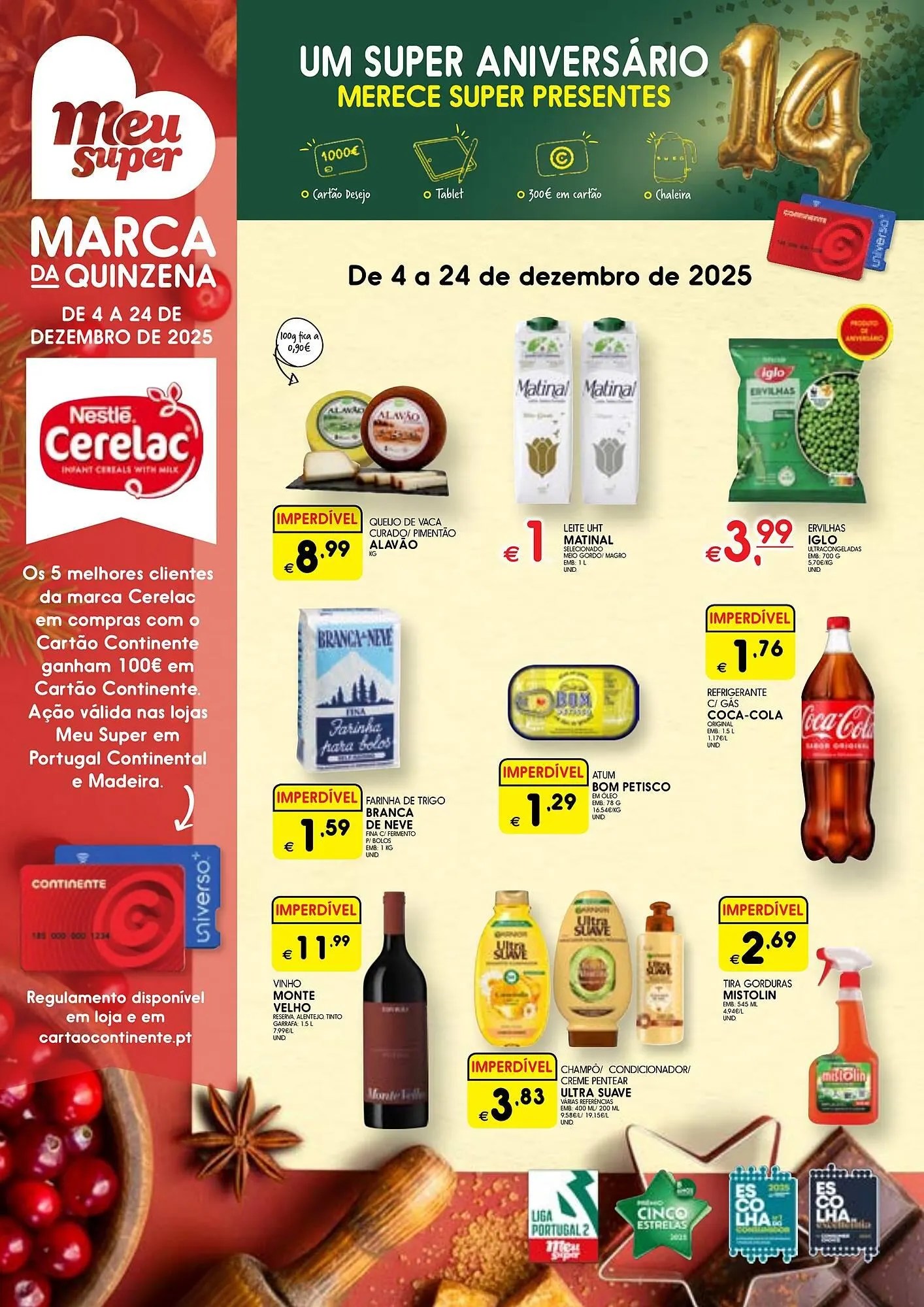 Folheto Folheto Meu Super de 4 de dezembro até 24 de dezembro 2025 - Pagina 1