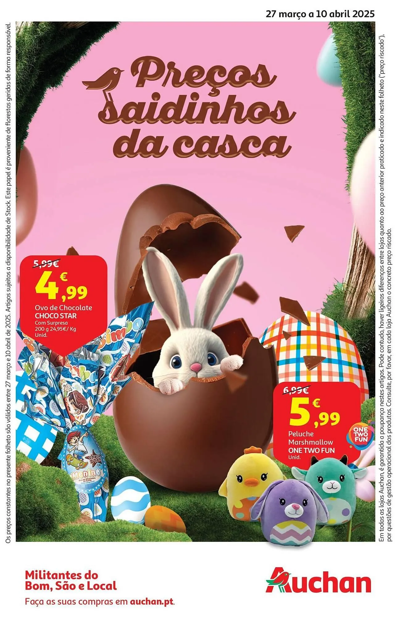 Folheto Folheto Auchan de 27 de março até 10 de abril 2025 - Pagina 1