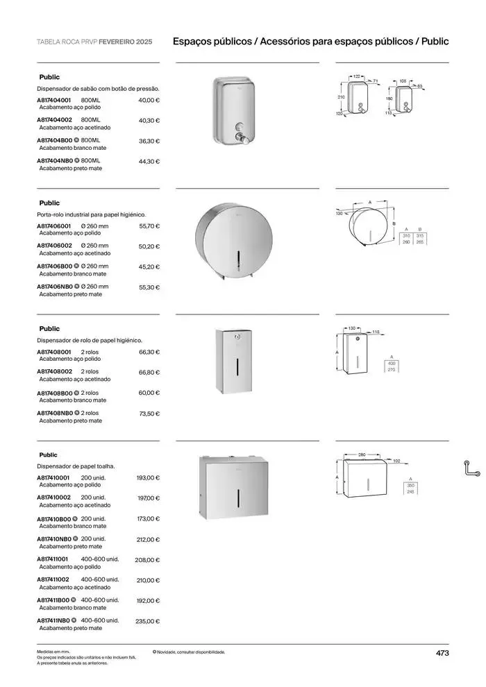 Folheto Soluções de Banho de 6 de janeiro até 31 de dezembro 2025 - Pagina 475