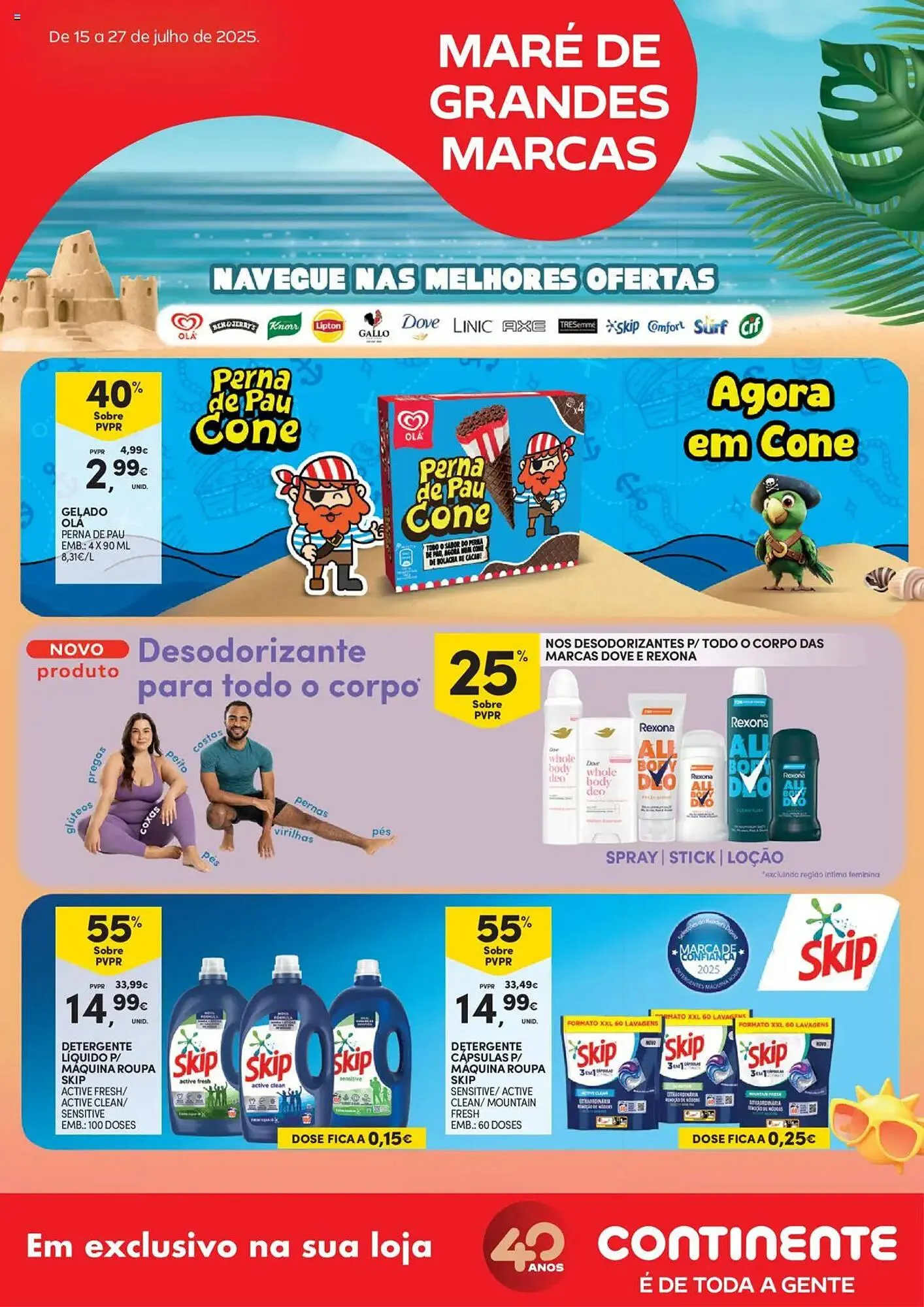 Folheto Folheto Continente de 15 de julho até 28 de julho 2025 - Pagina 1