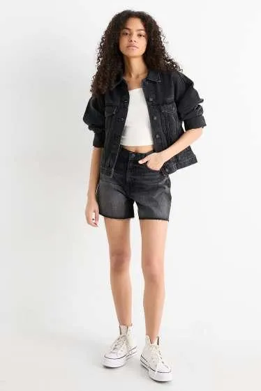 Denim shorts - high waist