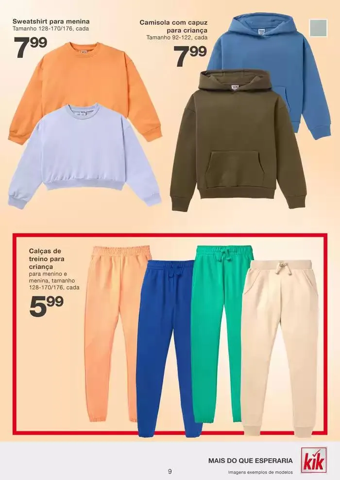 Folheto Preços de qualidade para adultos e crianças de 13 de janeiro até 19 de janeiro 2025 - Pagina 9