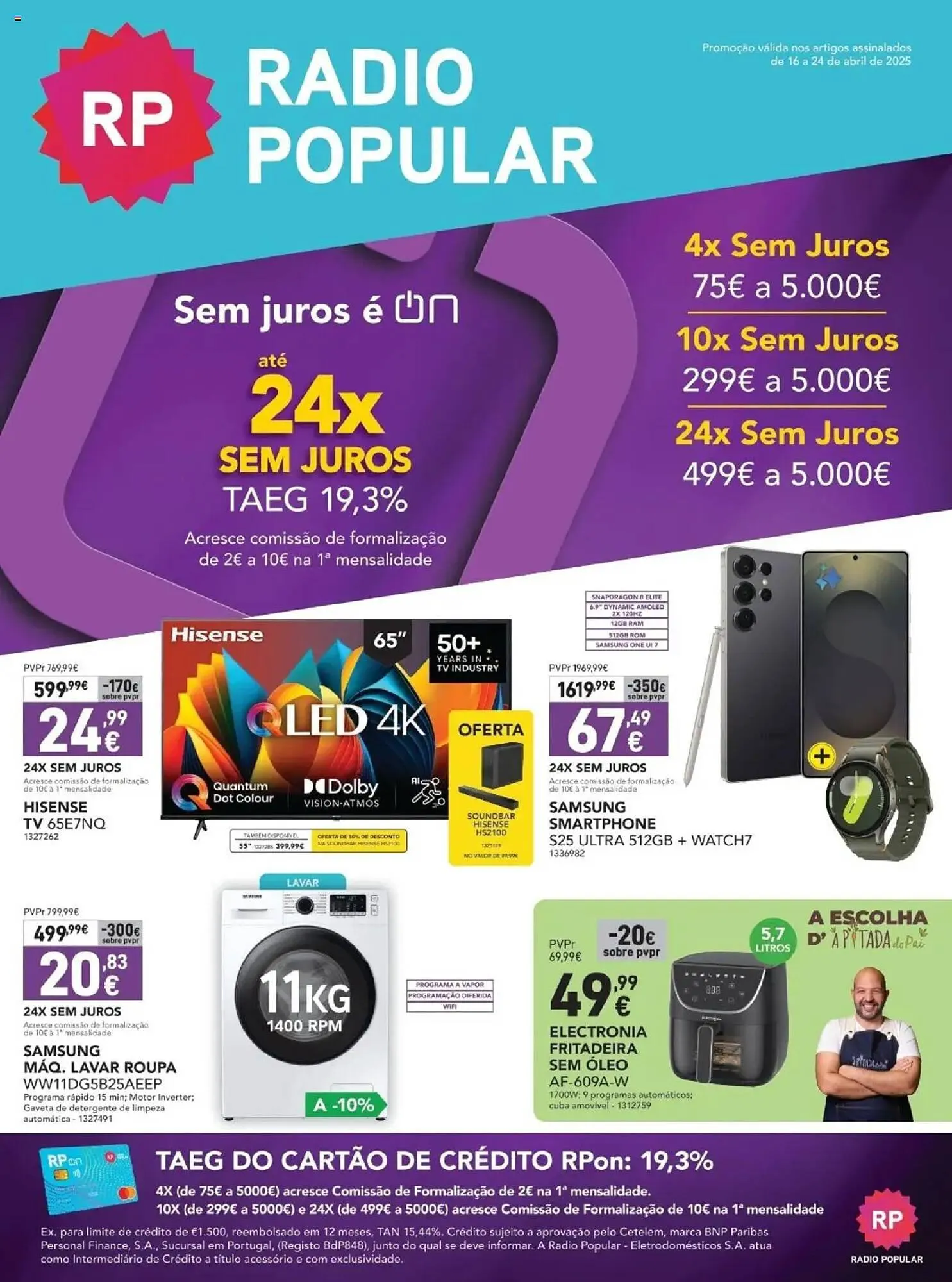 Folheto Folheto Radio Popular de 16 de abril até 24 de abril 2025 - Pagina 1