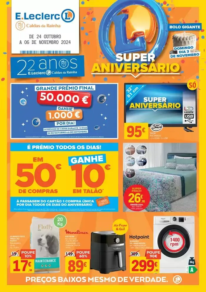 Folheto Folheto Aniversário Caldas da Rainha de 28 de outubro até 6 de novembro 2024 - Pagina 1