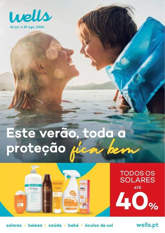 Folheto Folhetos Well's de 16 de julho até 19 de agosto 2024 - Pagina 1