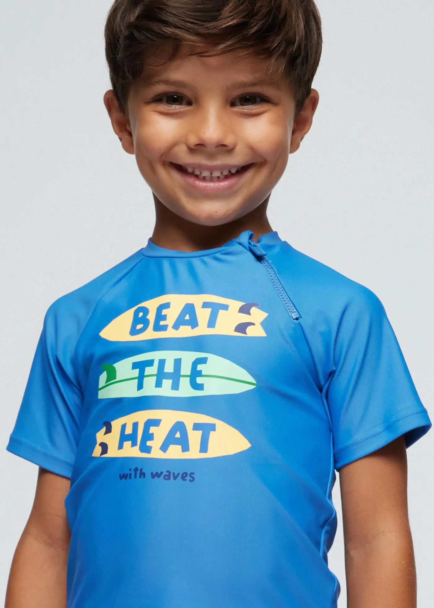 T-shirt banho proteção UPF 40 menino