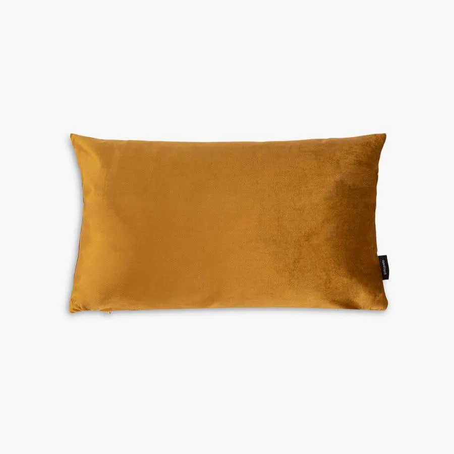 Capa de almofada veludo mostarda 30x50 cm PALACE