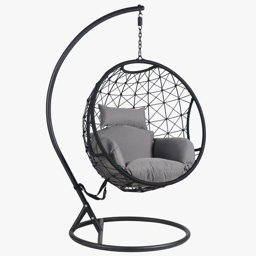 Cadeirão Ball Spring estrela preto SAMUI