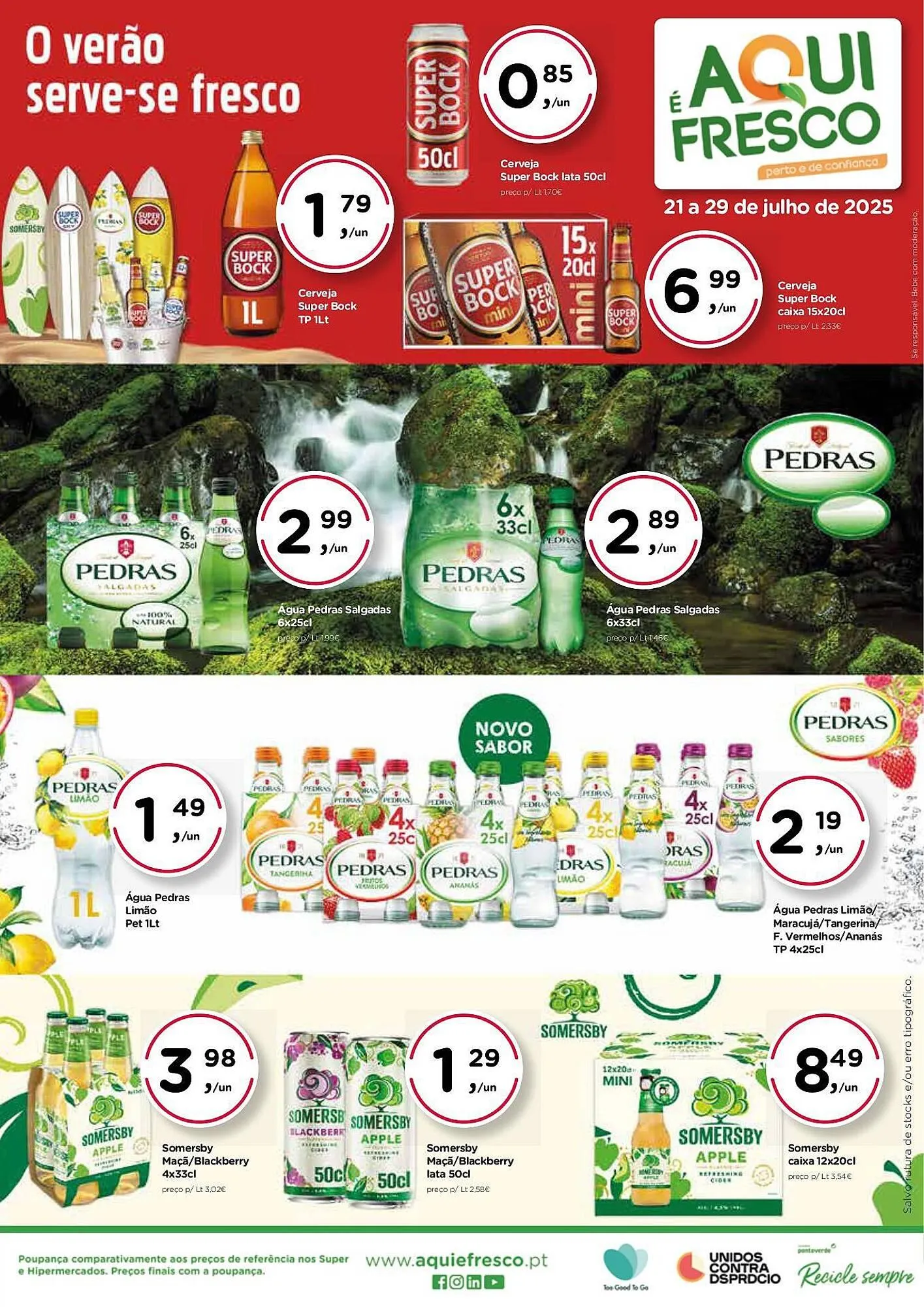 Folheto Aqui é fresco - 1