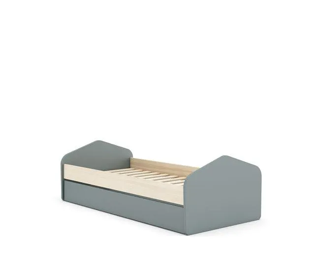Cama juvenil verde 90 x 200 cm NUBA