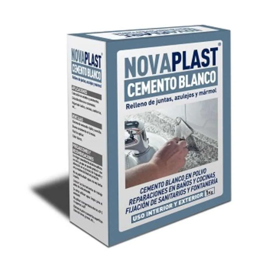 NOVAPLAST CIMENTO BRANCO 1KG