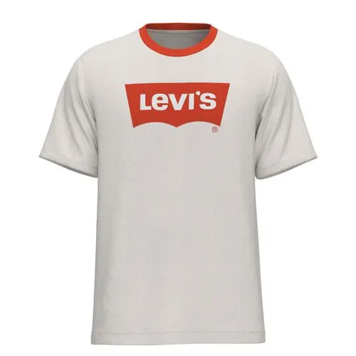 T-shirt com gola redonda e logótipo, Batwing