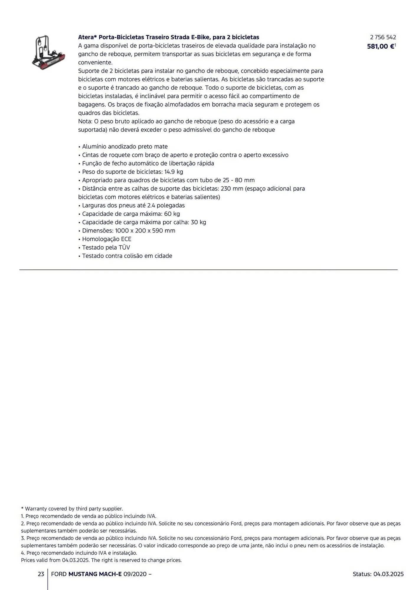 Folheto Folheto Ford de 18 de março até 31 de agosto 2025 - Pagina 23