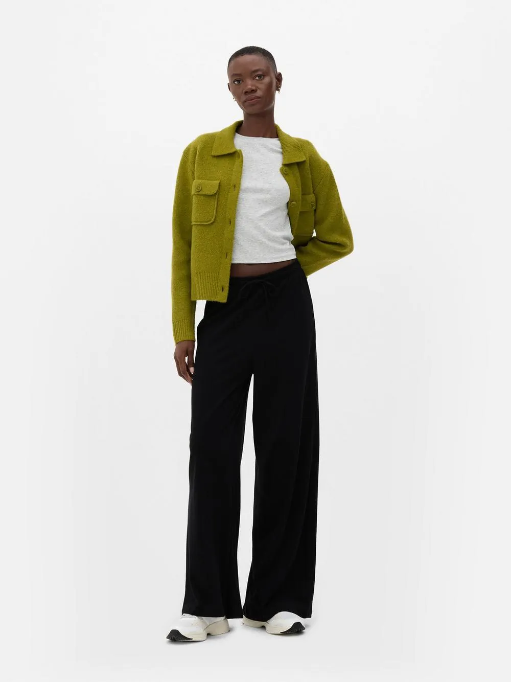 Straight Wide-Leg Joggers