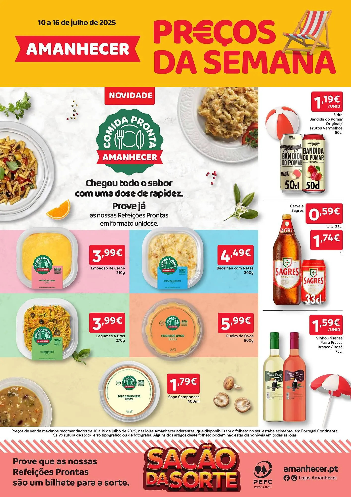 Folheto Folheto Amanhecer de 10 de julho até 16 de julho 2025 - Pagina 1