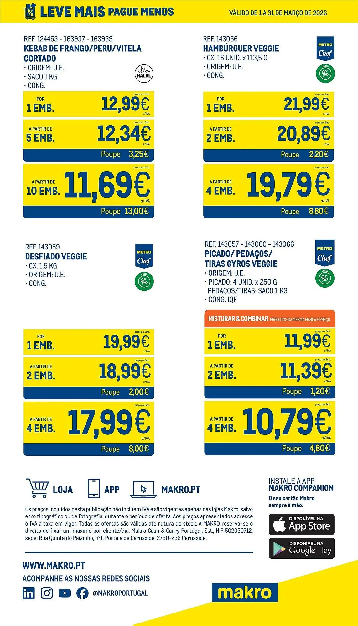 Folheto Catálogo Makro de 1 de março até 31 de março 2026 - Pagina 6