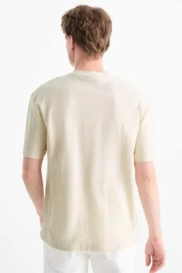 T-shirt - relaxed fit - textured