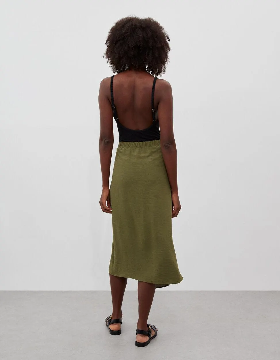 Saia de Trespasse Peça Decorativa, Mulher, Verde Escuro