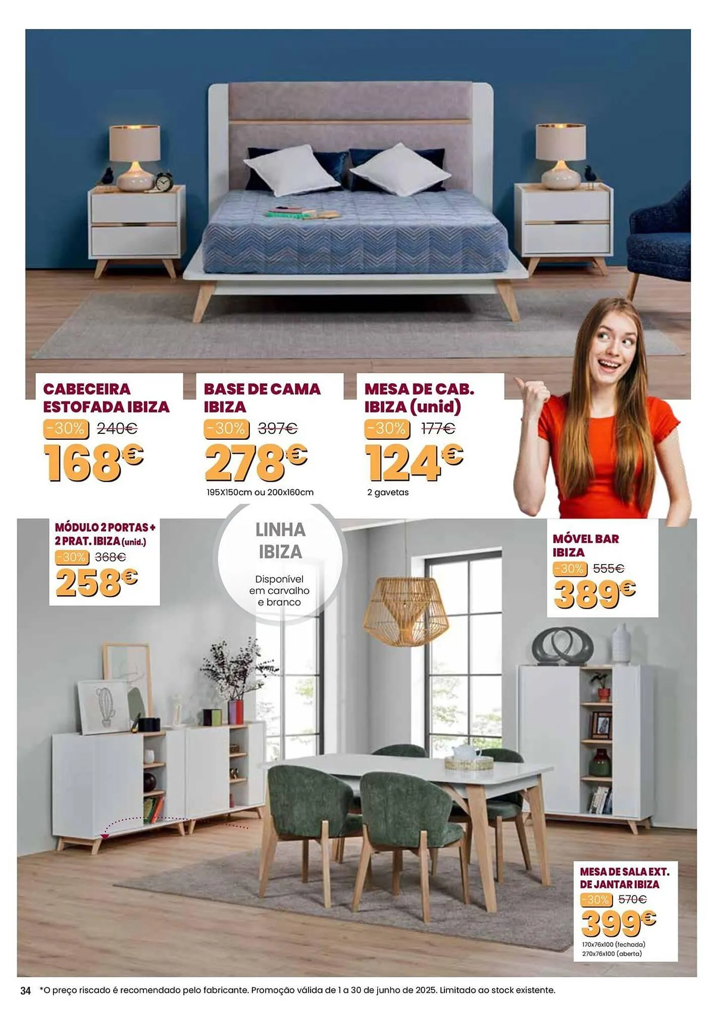 Folheto Folheto Hiper Centro do Móvel de 3 de junho até 30 de junho 2025 - Pagina 34