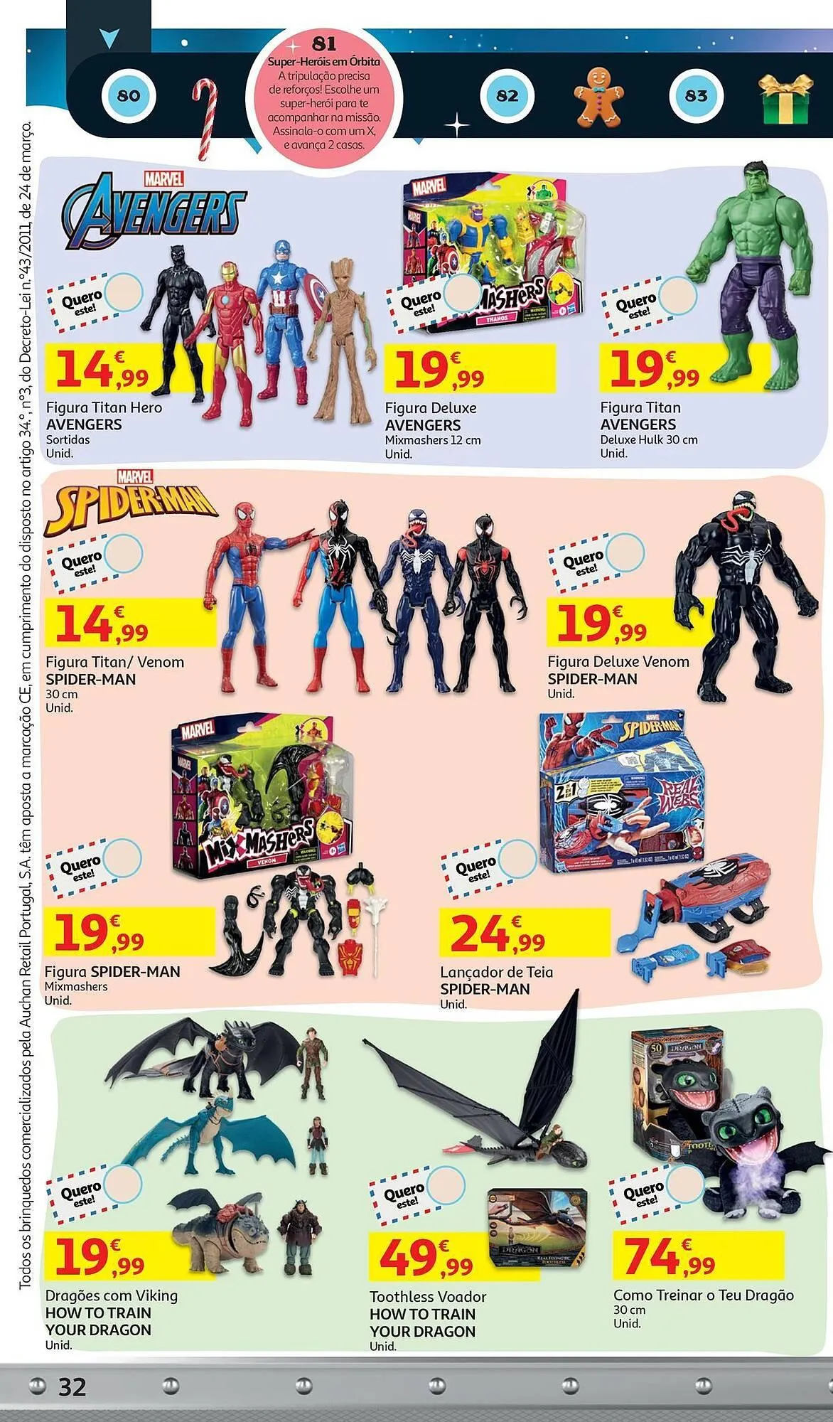 Folheto Folheto Auchan de 5 de novembro até 9 de dezembro 2025 - Pagina 32