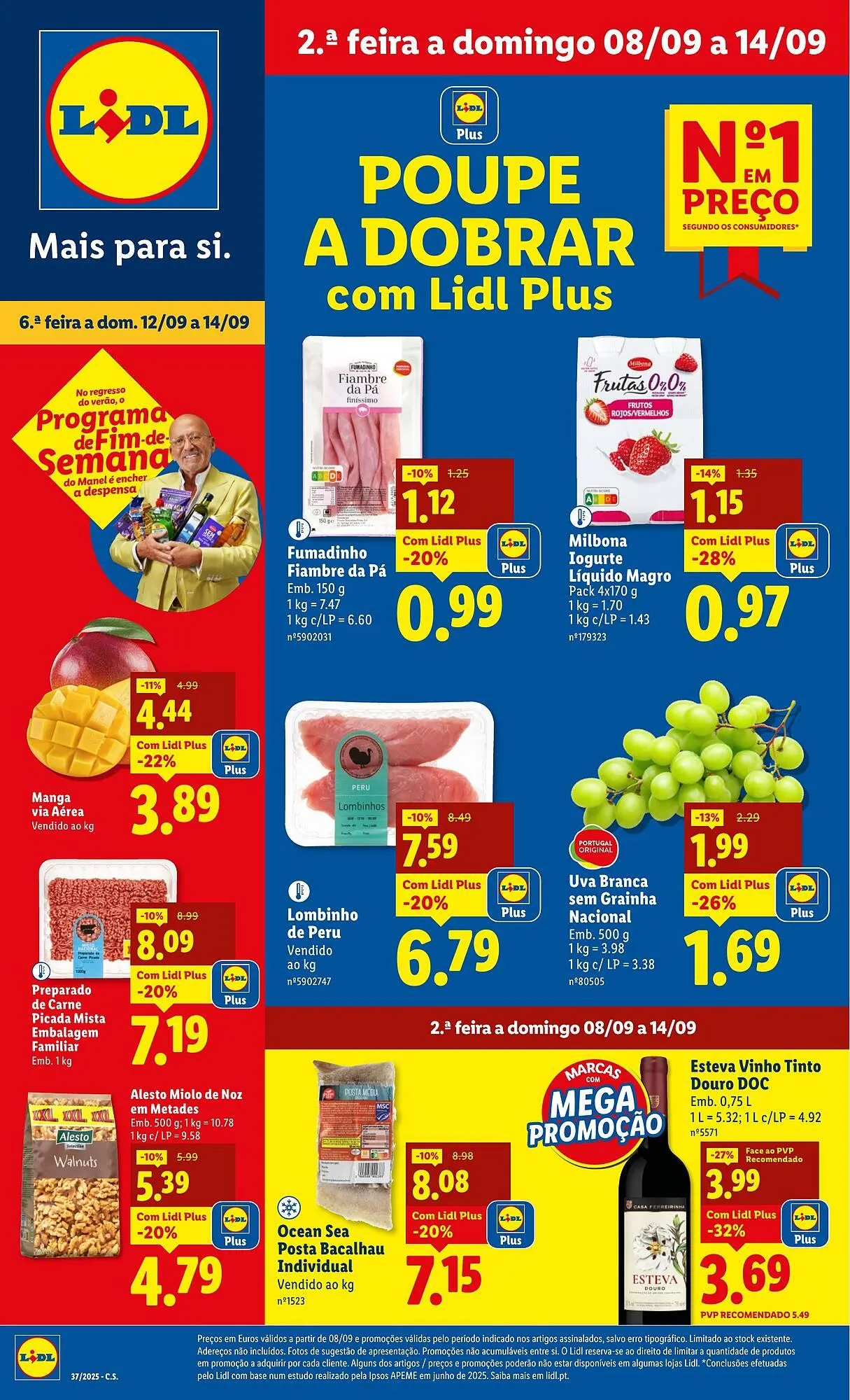 Folheto Folheto Lidl de 8 de setembro até 14 de setembro 2025 - Pagina 1