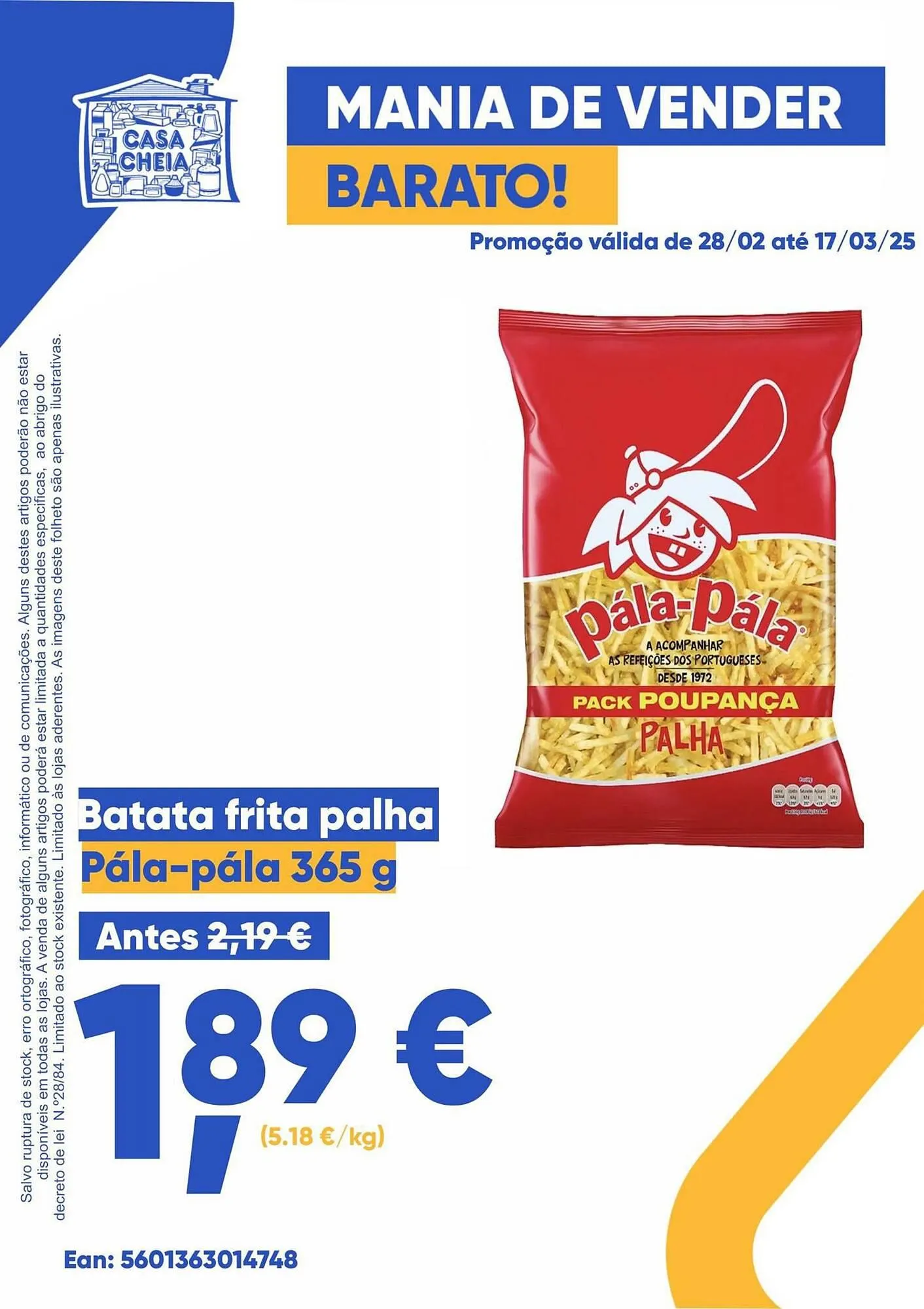 Folheto Folheto Casa Cheia de 28 de fevereiro até 17 de março 2025 - Pagina 1