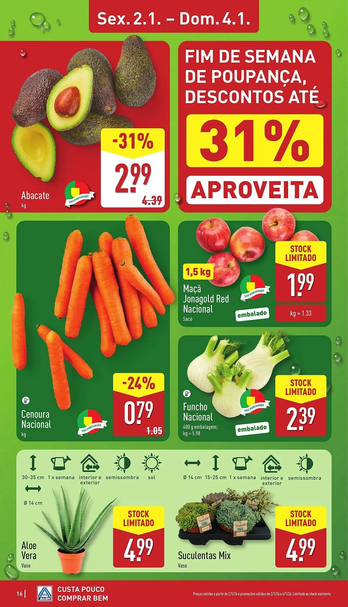 Folheto Folheto ALDI de 29 de dezembro até 4 de janeiro 2026 - Pagina 16