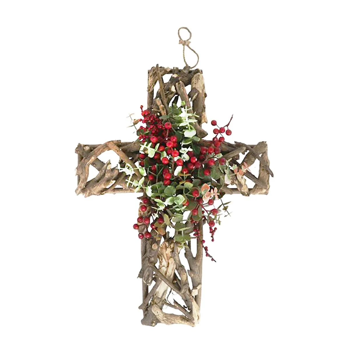 Cruz Com Ramos Para Pendurar 50cm