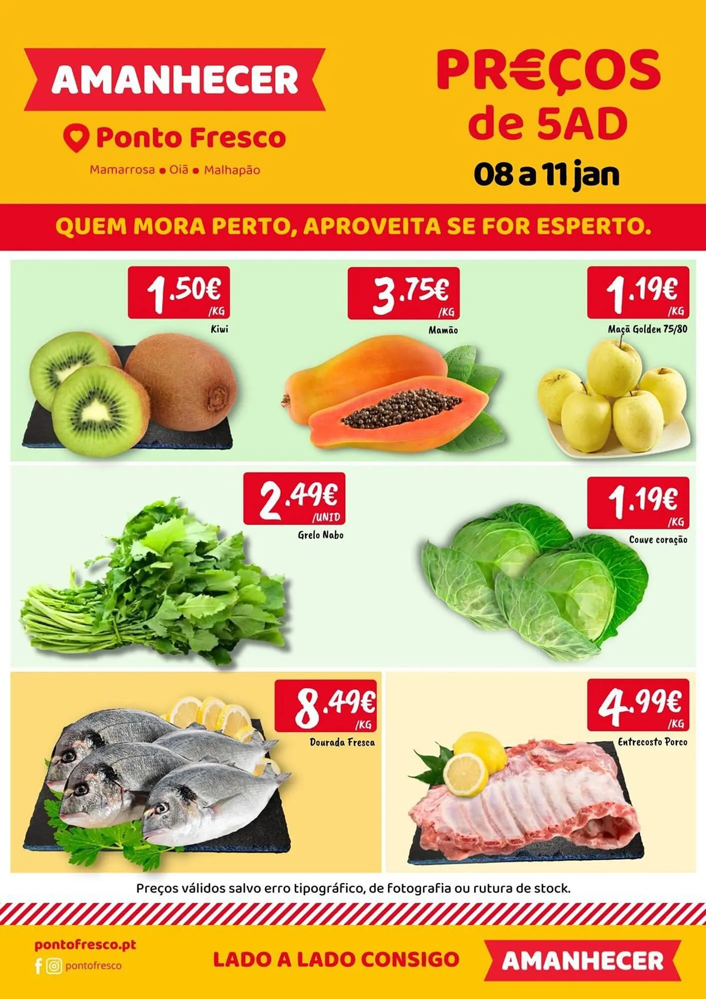Folheto Folheto Ponto Fresco de 8 de janeiro até 11 de janeiro 2026 - Pagina 1