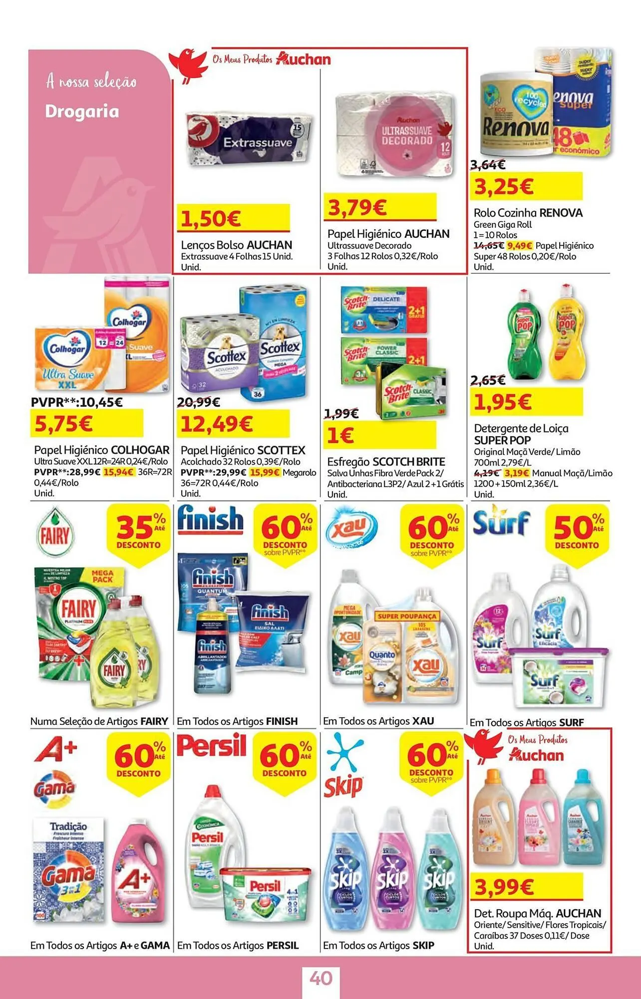 Folheto Folheto Auchan de 2 de junho até 17 de junho 2025 - Pagina 40