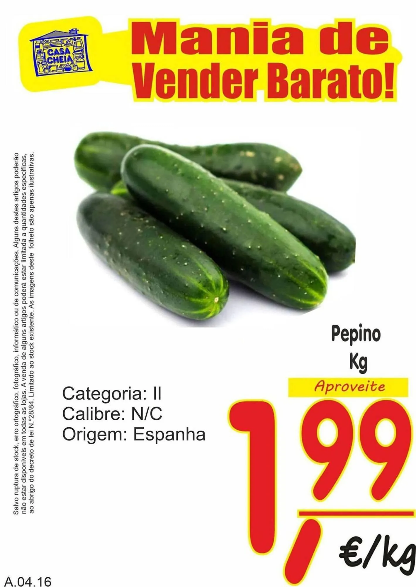 Folheto Folheto Casa Cheia de 11 de abril até 17 de abril 2025 - Pagina 1