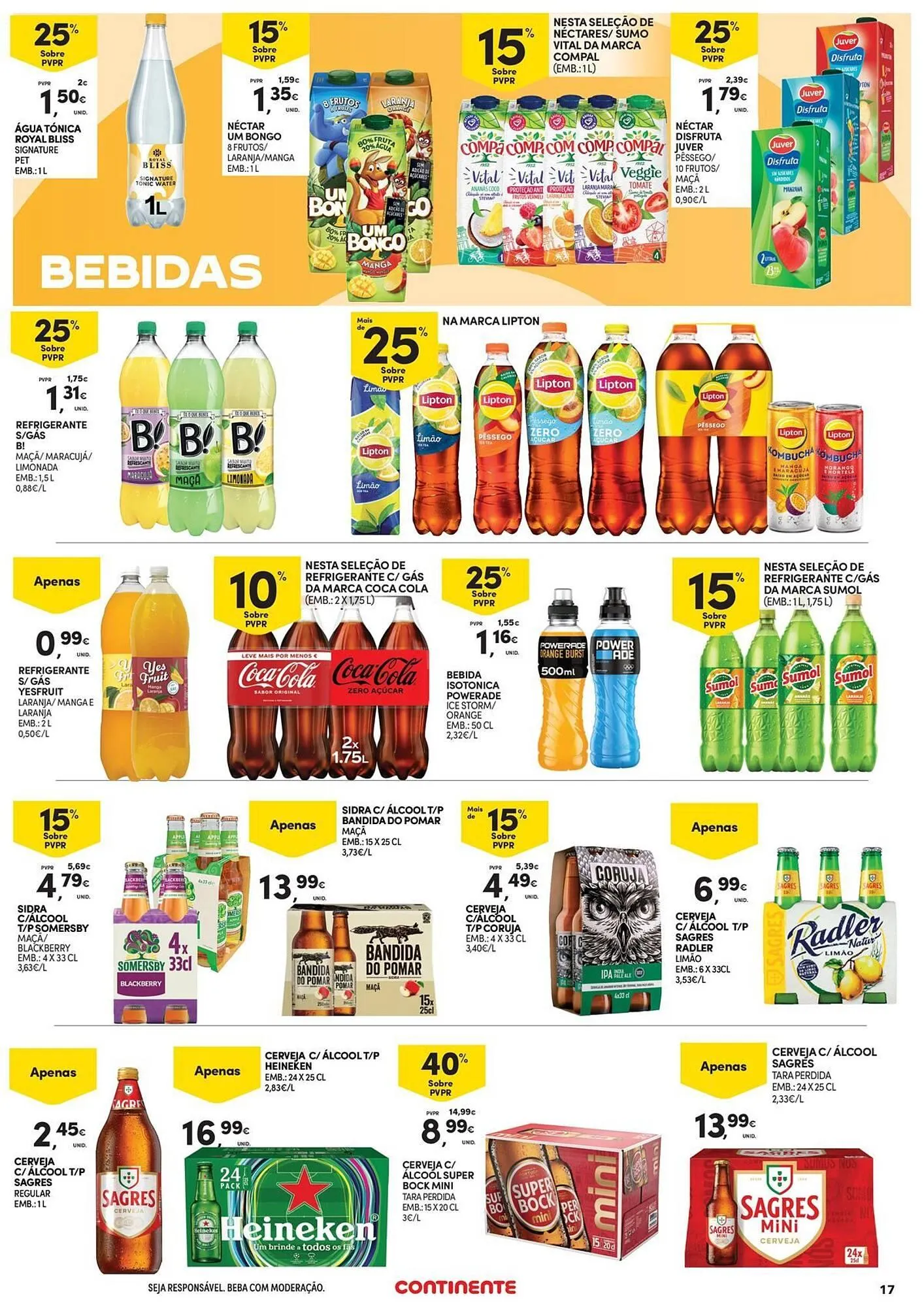 Folheto Folheto Continente de 4 de abril até 16 de abril 2025 - Pagina 17