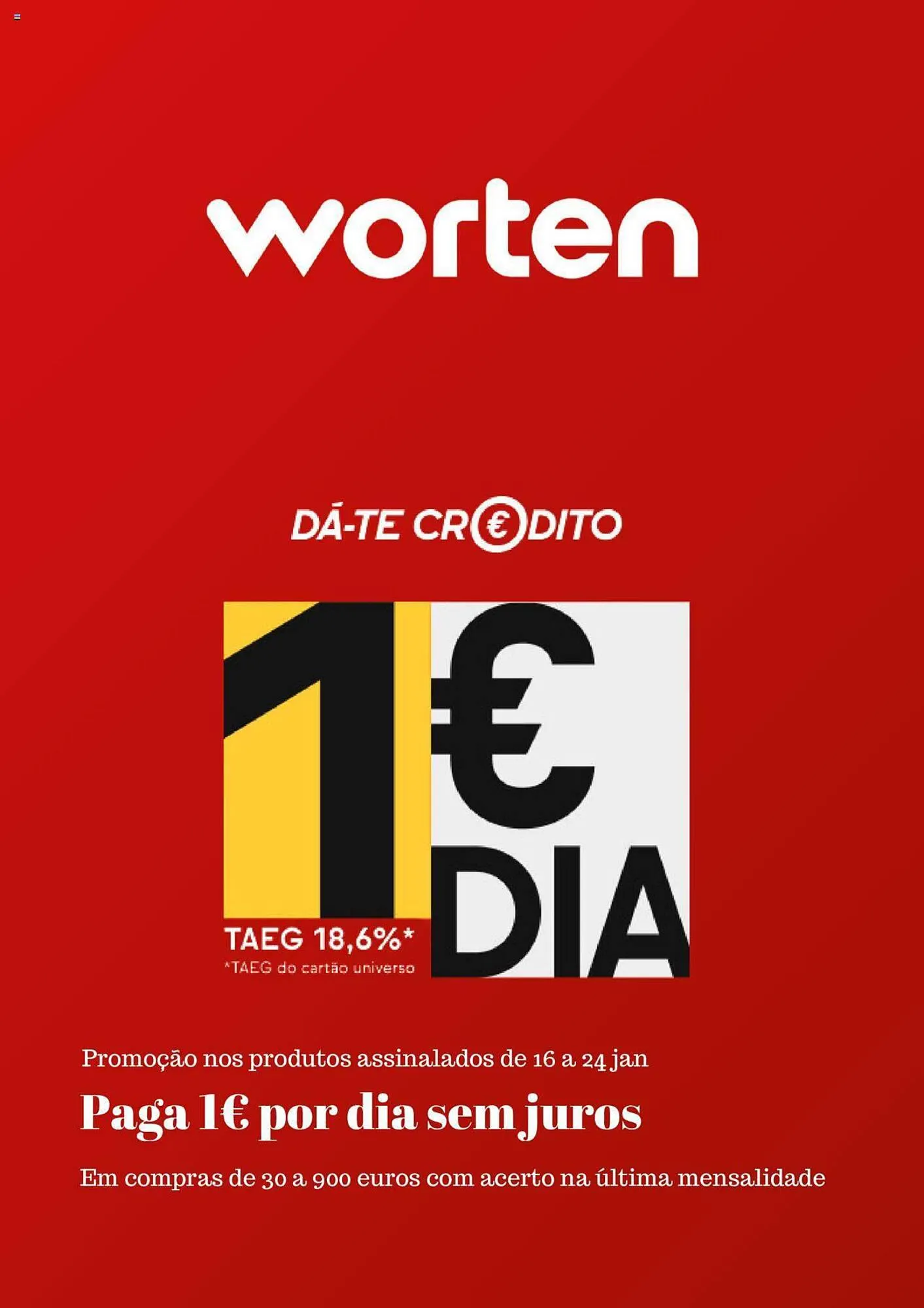 Folheto Folheto Worten de 16 de janeiro até 24 de janeiro 2024 - Pagina 1