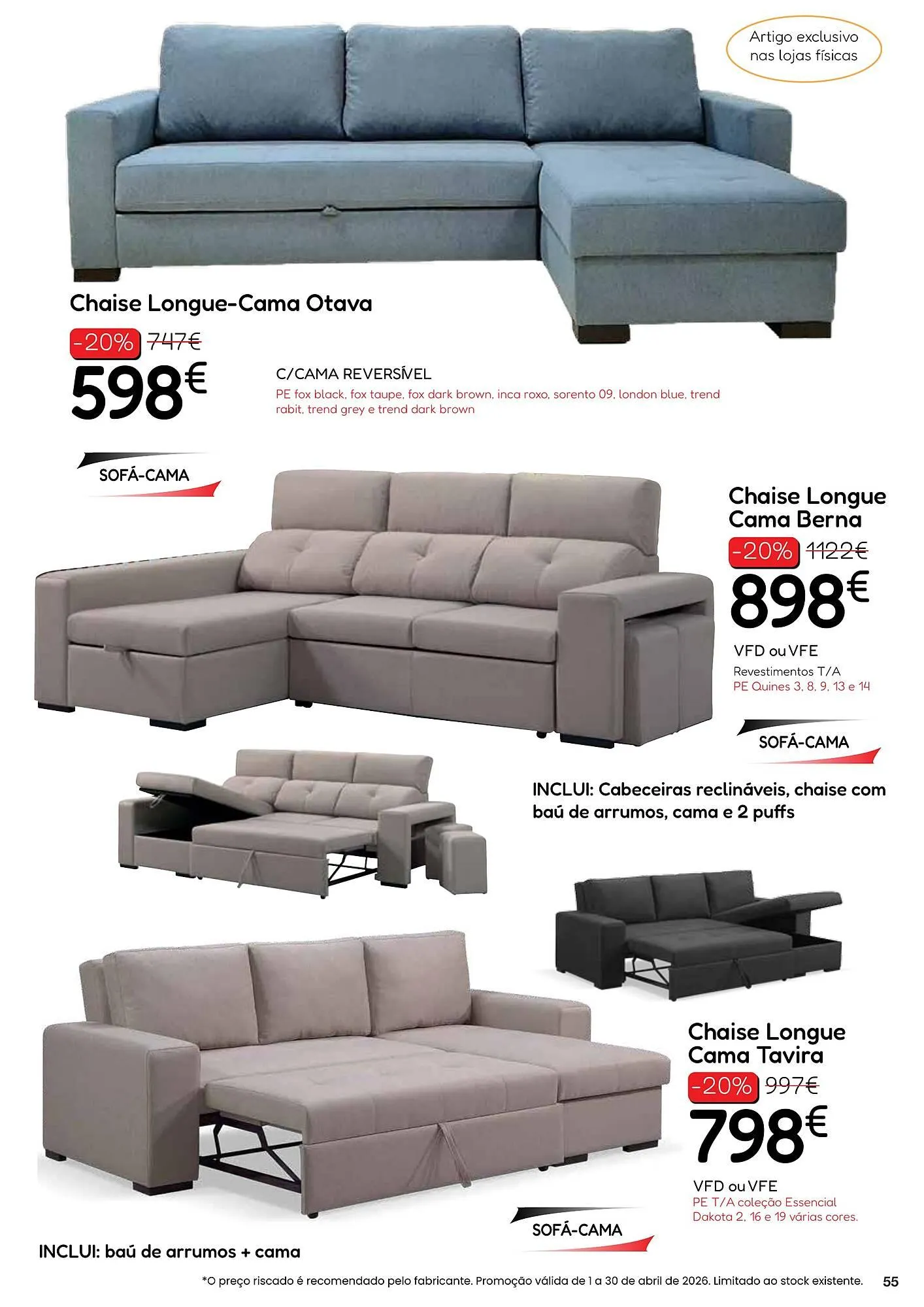 Folheto Folheto Hiper Centro do Móvel de 13 de abril até 30 de abril 2026 - Pagina 55