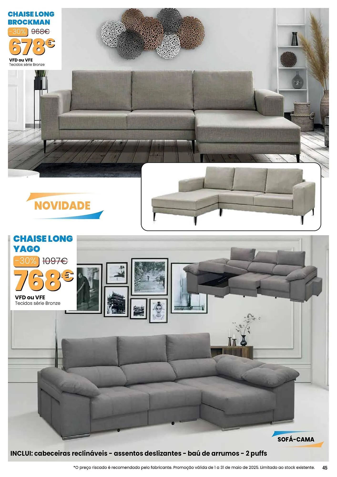 Folheto Folheto Hiper Centro do Móvel de 1 de maio até 31 de maio 2025 - Pagina 45