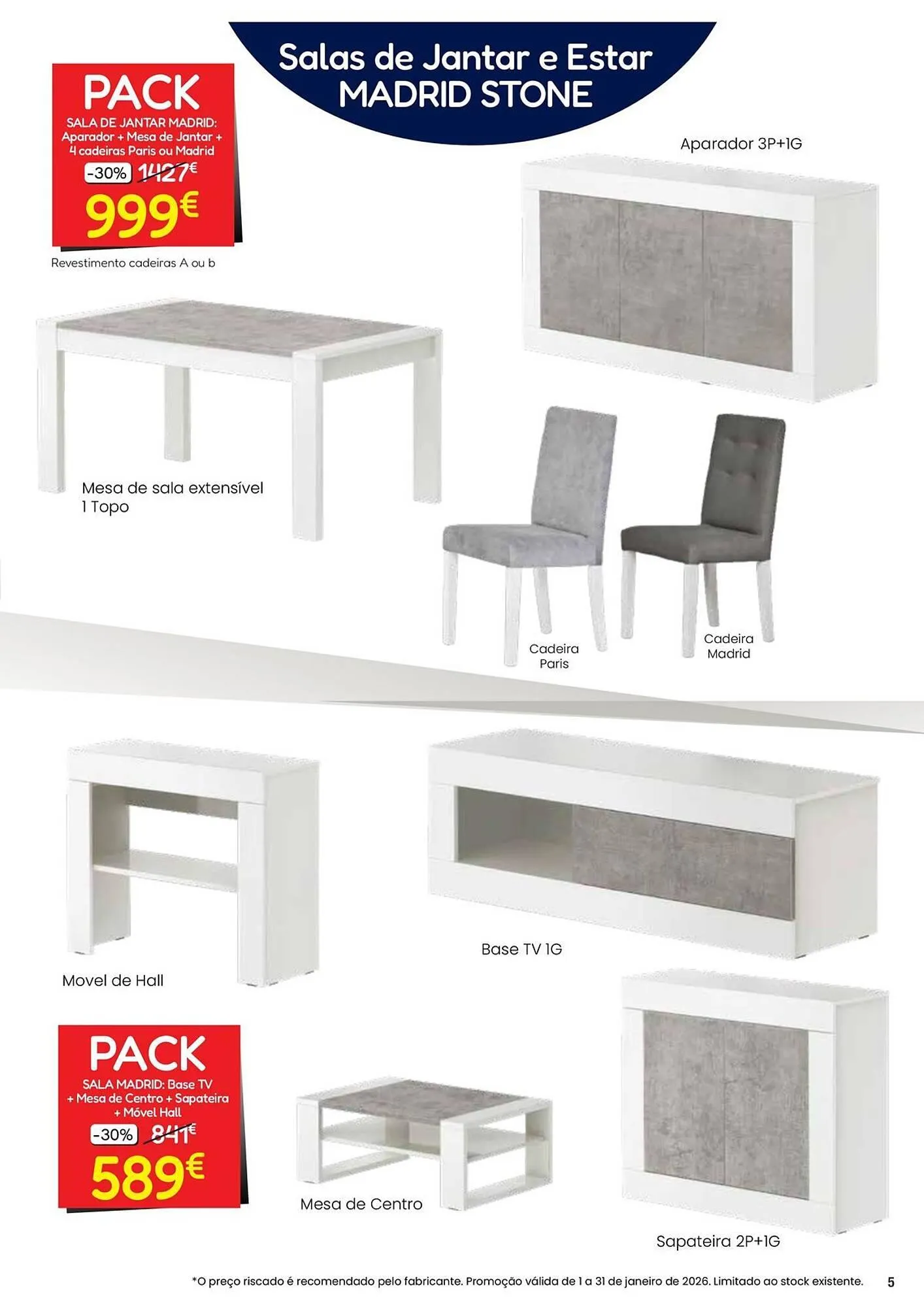 Folheto Folheto Hiper Centro do Móvel de 6 de janeiro até 31 de janeiro 2026 - Pagina 5