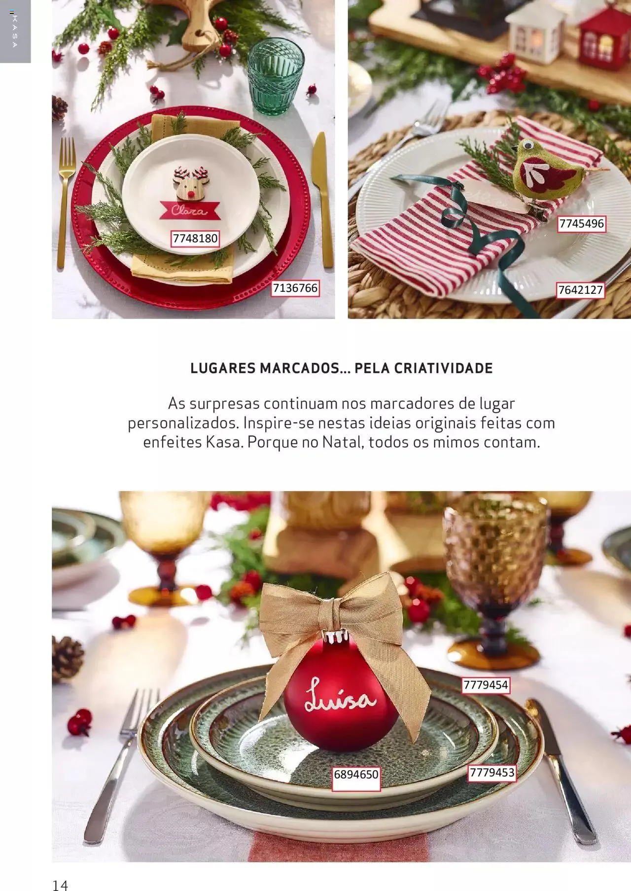 Folheto Continente Kasa Catálogo Kasa Dicas Decoração Natal de 21 de novembro até 24 de dezembro 2023 - Pagina 14
