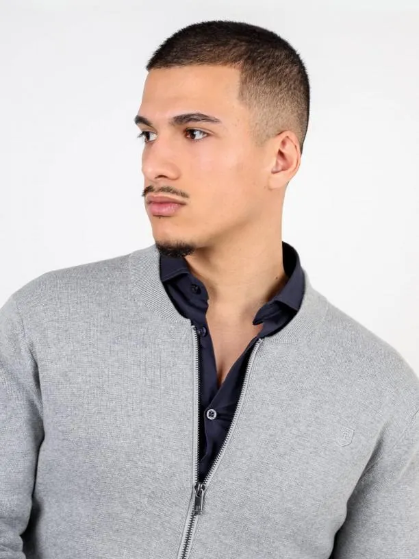 Casaco de malha algodão