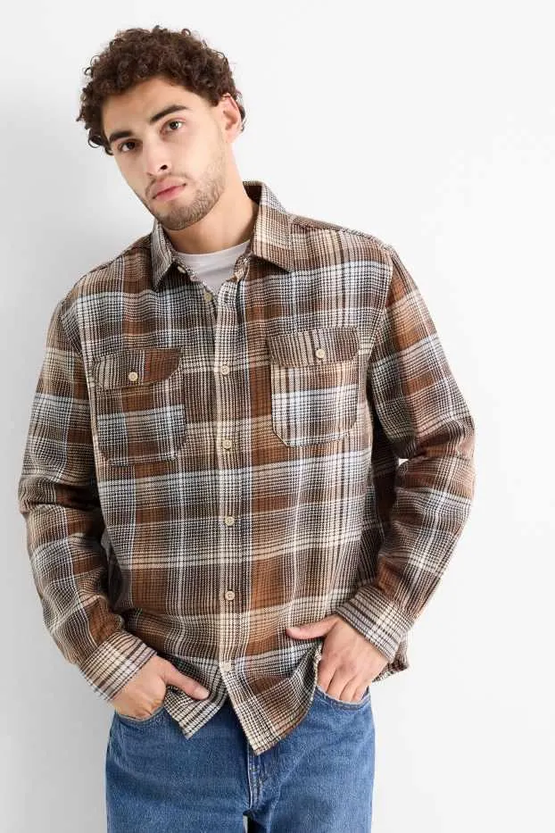 Shirt - regular fit - kent collar - check