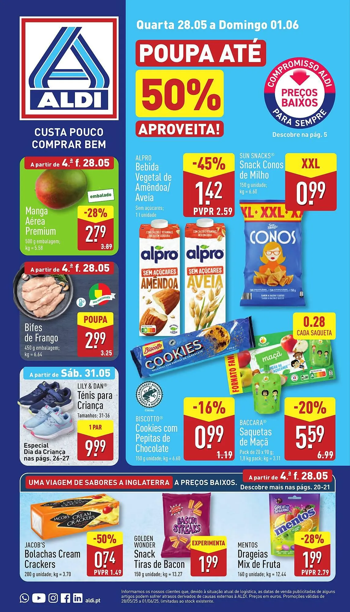 Folheto Folheto ALDI de 28 de maio até 1 de junho 2025 - Pagina 1
