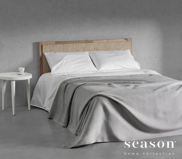 Cobertor Algodão Liso Cinza