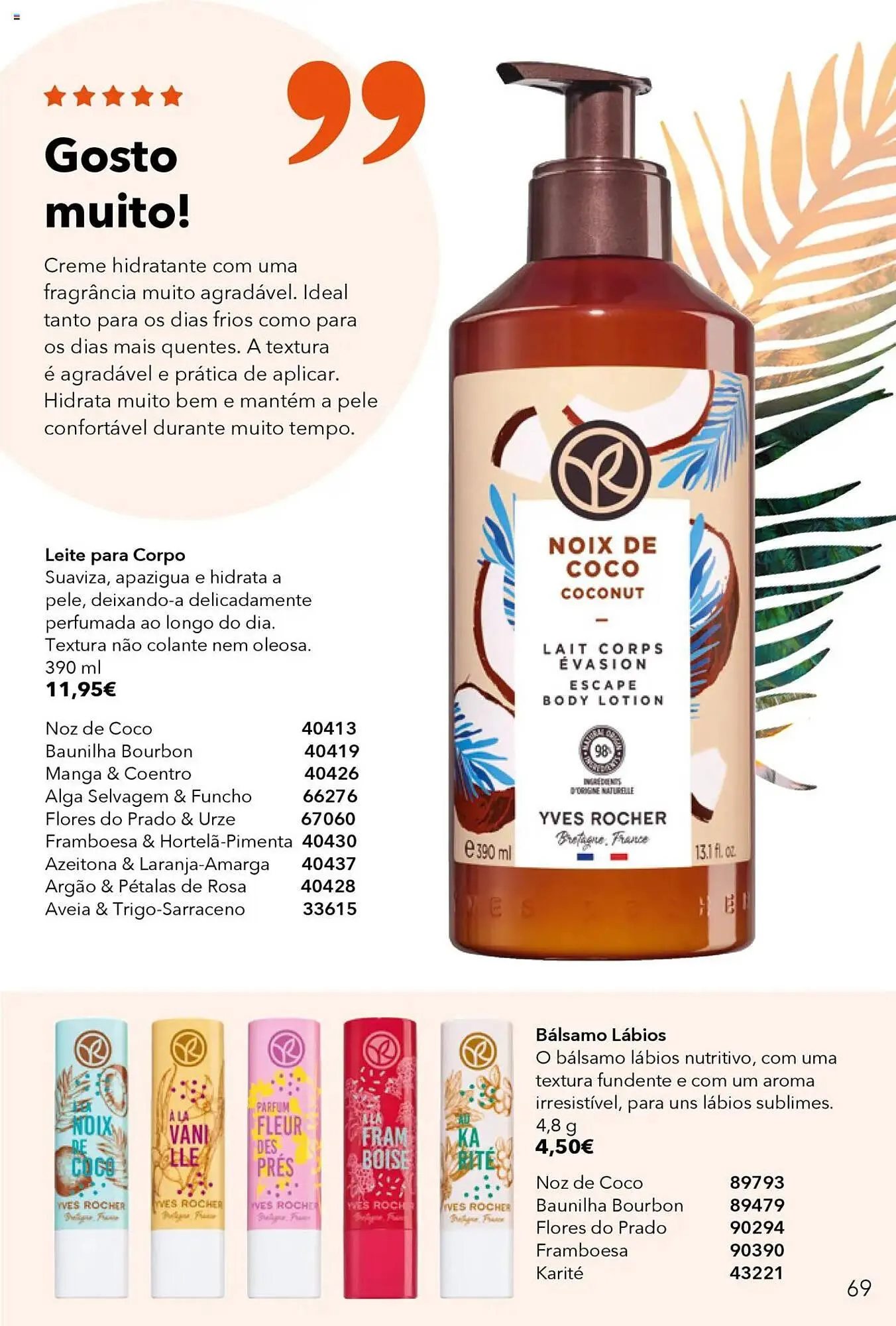 Folheto Folheto Yves Rocher de 3 de julho até 31 de julho 2025 - Pagina 69