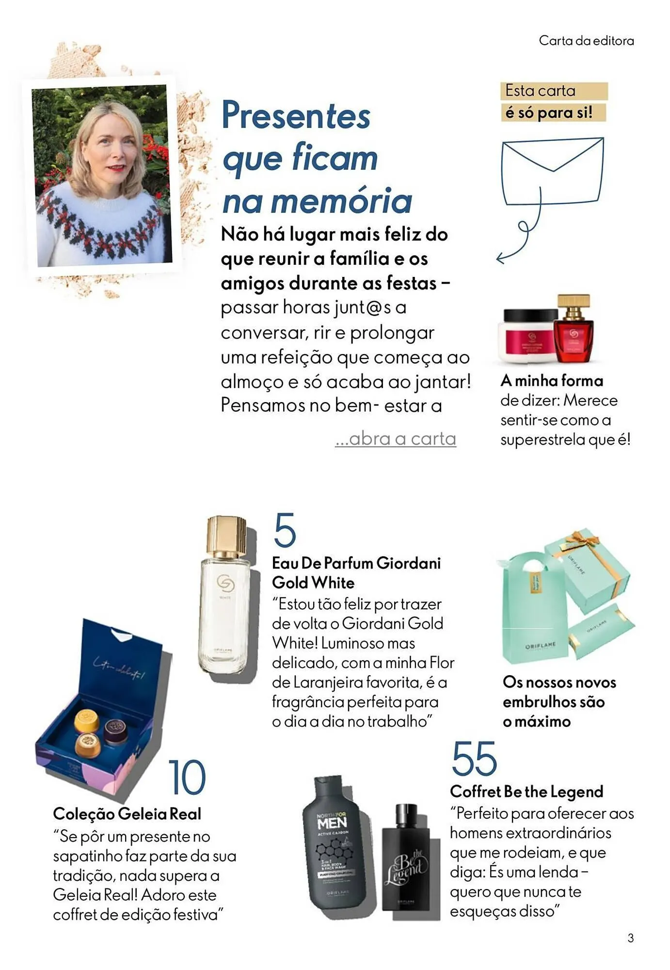Folheto Catálogo Oriflame de 3 de dezembro até 22 de dezembro 2025 - Pagina 3