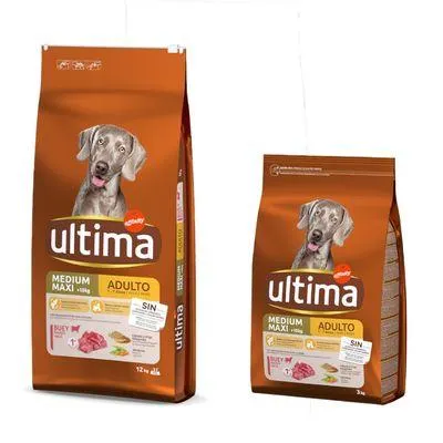 Ultima Medium-Maxi 15 kg ração para cães: 15% de desconto!