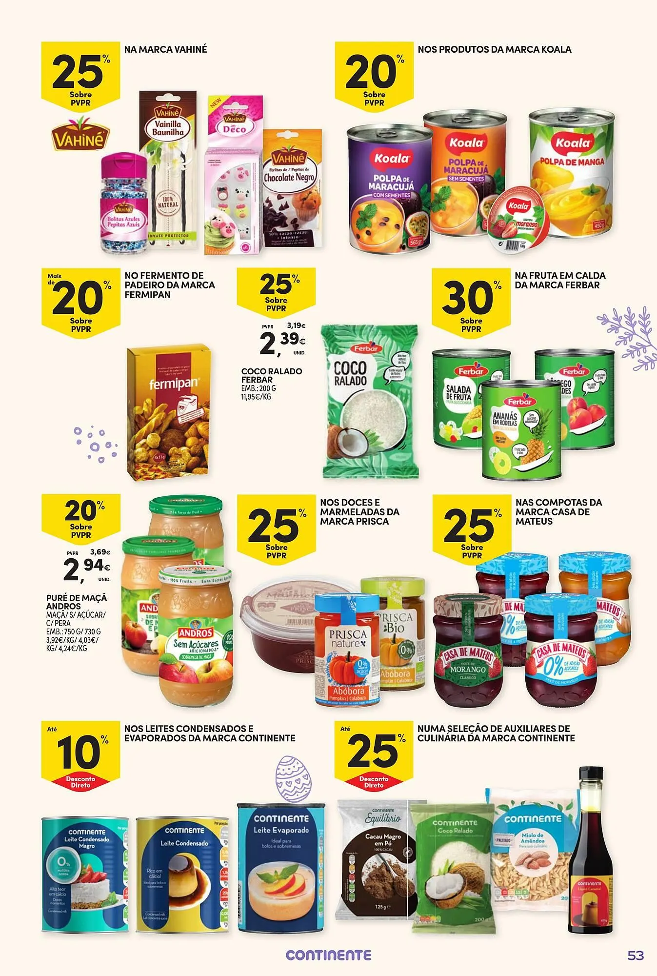 Folheto Folheto Continente de 17 de março até 5 de abril 2026 - Pagina 53