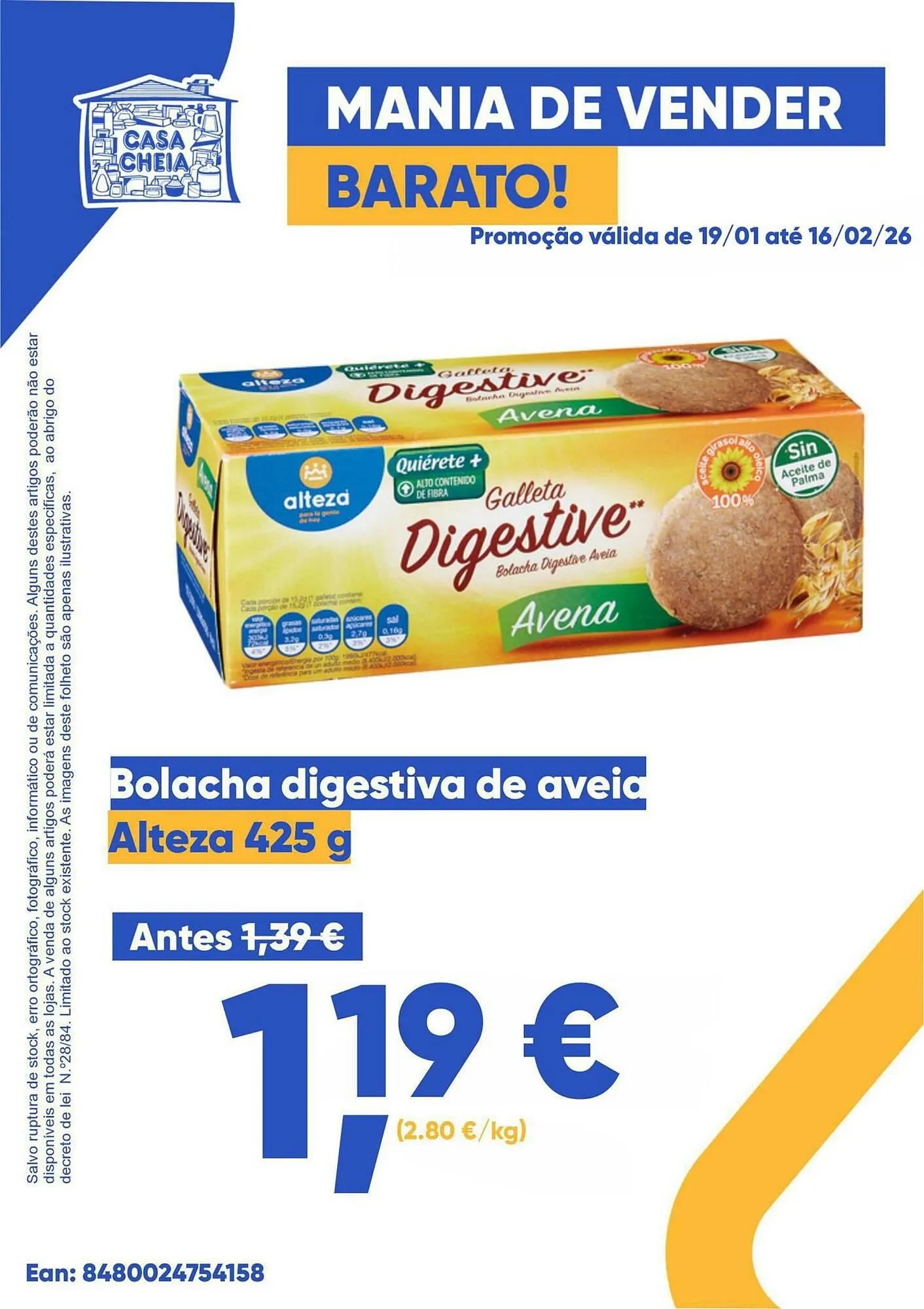 Folheto Folheto Casa Cheia de 19 de janeiro até 16 de fevereiro 2026 - Pagina 1